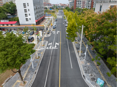 黄冈城区这条道路基础设施建设项目完工