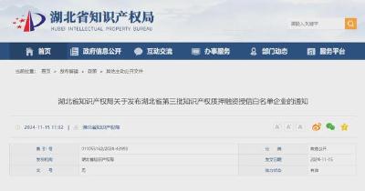 全省第三批知识产权质押融资授信白名单企业公布  我市72家企业入选