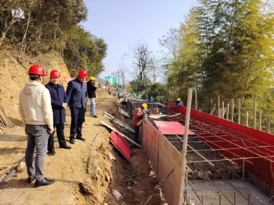 麻城市加快地灾治理工程施工