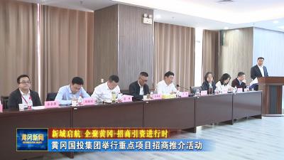 新城启航 企聚黄冈 招商引资进行时｜ 黄冈国投集团举行重点项目招商推介活动
