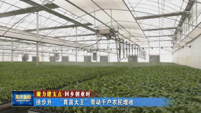 聚力建支点 回乡创业时｜ 徐步升：“育苗大王 ” 带动千户农民增收