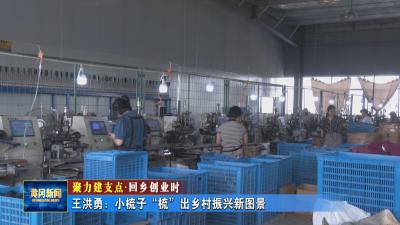 聚力建支点 回乡创业时｜ 王洪勇：小梳子“梳”出乡村振兴新图景