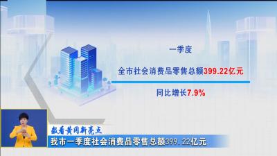 数看黄冈新亮点｜ 我市一季度社会消费品零售总额399.22亿元
