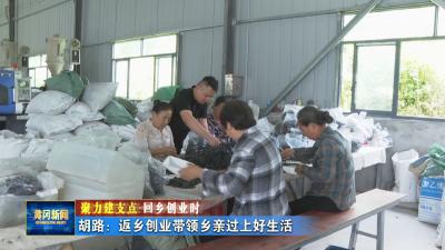聚力建支点 返乡创业时｜ 胡路：返乡创业带领乡亲过上好生活