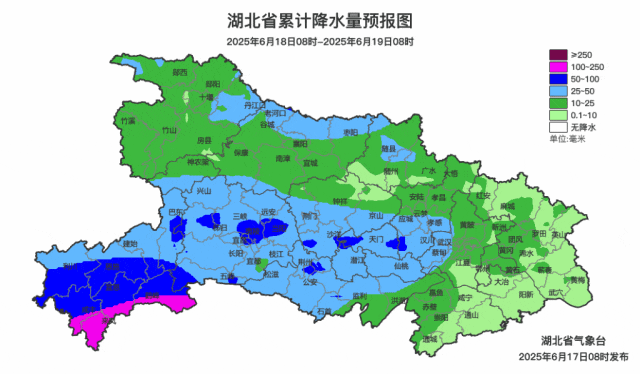 湖北今年入梅偏晚 降水偏少一至两成