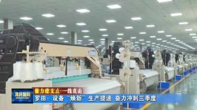 聚力建支点 一线直击丨 罗田：设备“焕新”生产提速 奋力冲刺三季度