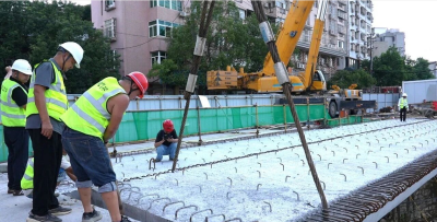 罗田县义水南岸中桥项目主体结构基本建成