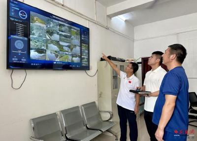 英山县方家咀乡防溺水实现“一屏统筹，安全监控” 