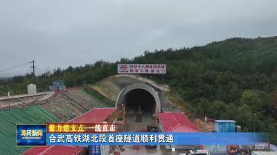 聚力建支点 一线直击丨 合武高铁湖北段首座隧道顺利贯通