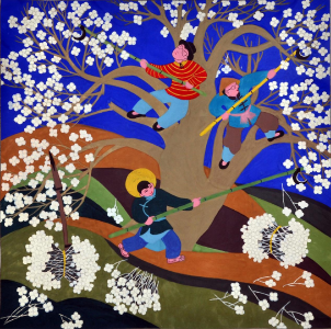 黄冈90后农民画家作品入选国博大展