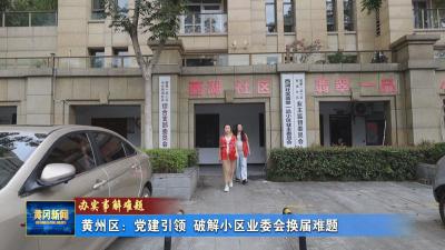 办实事解难题｜ 黄州区：党建引领 破解小区业委会换届难题