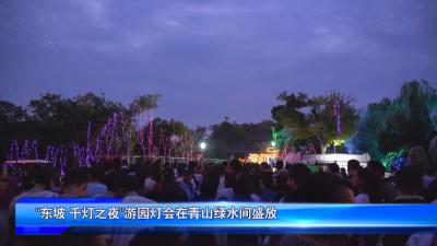 “东坡千灯之夜”游园灯会在青山绿水间盛放