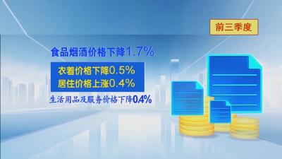 数看黄冈新亮点｜ 前三季度全市居民消费价格保持稳定