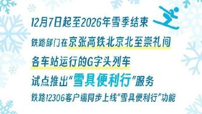 坐着高铁去滑雪！今起京张铁路试点推出“雪具便利行”服务