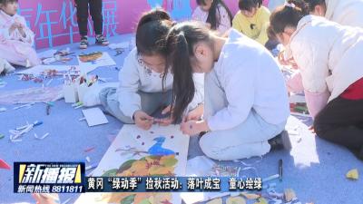 黄冈“绿动季”捡秋活动：落叶成宝  童心绘绿 