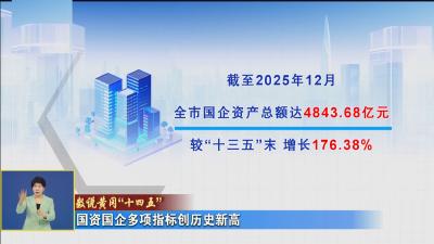 数说黄冈“十四五”｜ 国资国企多项指标创历史新高