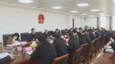 省人大常委会副主任胡志强来我市就省人大常委会工作报告稿等征求意见