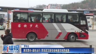 关注民生实事｜惠民票价+绿色出行 罗田武汉新专线畅通百姓跨城路