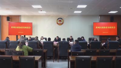黄州区政协委员代表座谈会召开