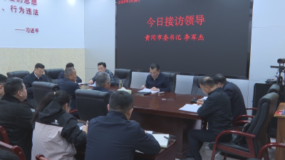 李军杰到黄冈市群众信访接待服务中心接访