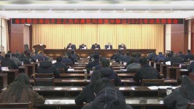 全区群众身边不正之风和腐败问题集中整治  2026年动员部署会议召开