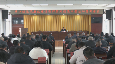 黄州区路口镇部署党风廉政建设暨群腐问题集中整治