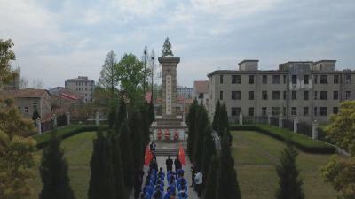 黄州区举行抗日无名烈士清明祭祀活动