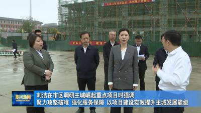 刘洁在市区调研主城崛起重点项目时强调 聚力攻坚破难 强化服务保障 以项目建设实效提升主城发展能级