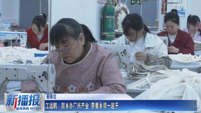 黄冈人黄冈事｜ 江远鹏：回乡办厂兴产业 带着乡邻一起干