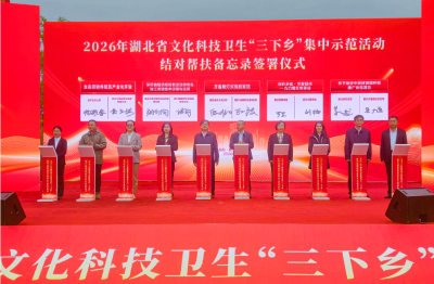 63项实事 助力乡村全面振兴  2026年湖北省文化科技卫生 “三下乡”集中示范活动在随州举行