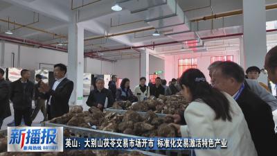 英山：大别山茯苓交易市场开市 标准化交易激活特色产业