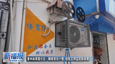 黄州体育路社区：精修背街小巷 绘就文明宜居新画卷