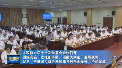 市政协六届十八次常委会会议召开 围绕实施“依托都市圈、辐射大别山”发展战略 聚焦“推进城乡融合发展和乡村全面振兴”协商议政