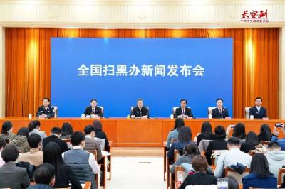 全国扫黑办首次新闻发布会公布“两高”“两部”4个意见， 陈一新：明确法律政策界限，依法严惩黑恶势力