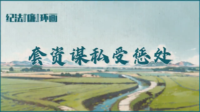 纪法“廉”环画丨套资谋私受惩处