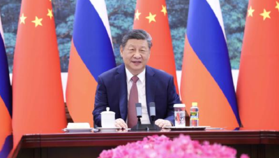 习近平同俄罗斯总统普京举行视频会晤