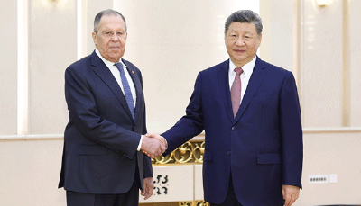 习近平会见俄罗斯外长拉夫罗夫