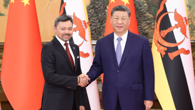 习近平会见文莱王储比拉