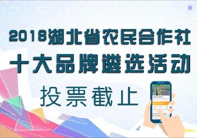 湖北省农民合作社十大品牌遴选活动首轮投票正式结束，快来看看哪家斩获头名！