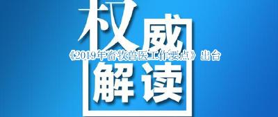 《2019年畜牧兽医工作要点》出台