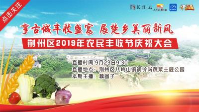 重磅！“荆州区2019年农民丰收节庆祝大会”将于9月23日盛大开幕！