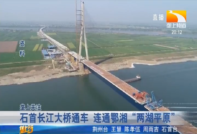 石首长江大桥通车 连通鄂湘“两湖平原”