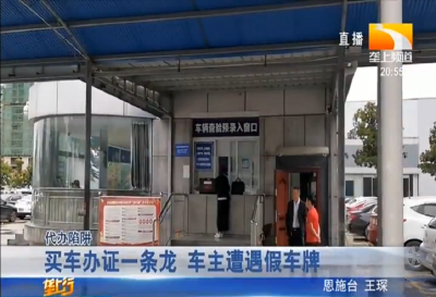 买车办证一条龙 车主遭遇假车牌