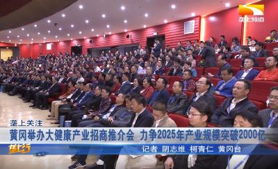 黄冈举办大健康产业招商推介会，力争2025年产业规模突破2000亿