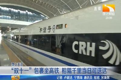 “双十一”包裹坐高铁 相隔千里当日可送达