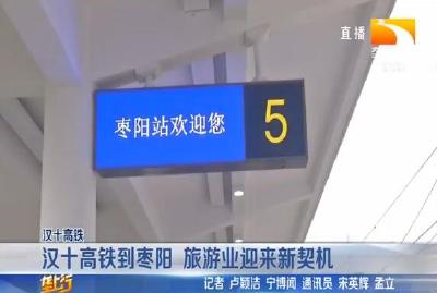 汉十高铁到枣阳 旅游业迎来新契机