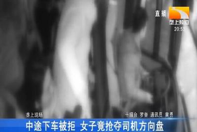 中途下车被拒 女子竟抢夺司机方向盘