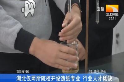 湖北仅两所院校开设造纸专业 行业人才稀缺