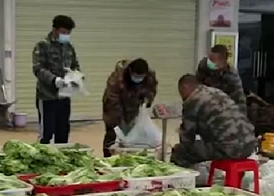 退伍老兵自发组织一元菜进武汉社区