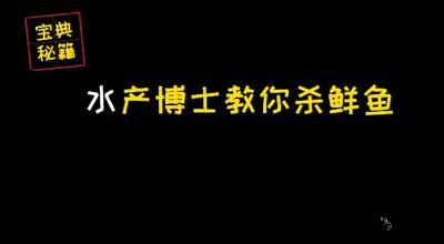 水产博士教你杀鳜鱼